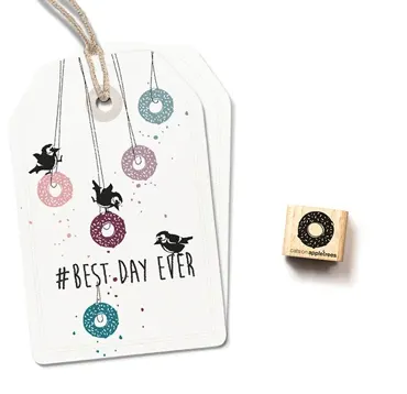 Cats on appletrees Ministempel Meisenring, Bagel