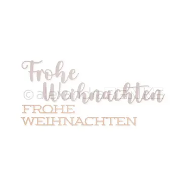 Alexandra Renke Stanze Schriften-Duo 'Frohe Weihnachten'