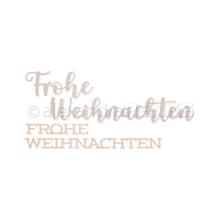 Alexandra Renke Stanze Schriften-Duo 'Frohe Weihnachten'