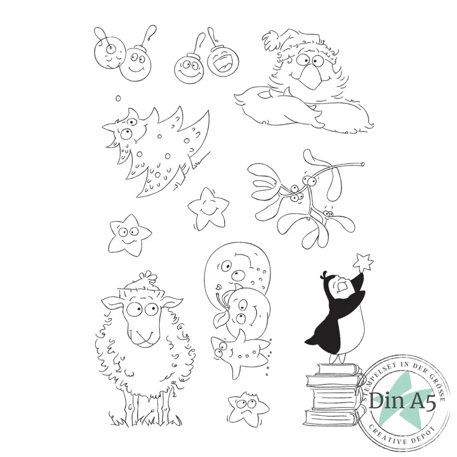 Creative-Depot Stempelset - Weihnachtsaugenblicke