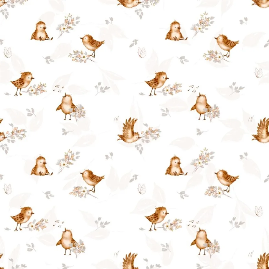 Lilly-Art Designpapier Frühlings Vögelchen