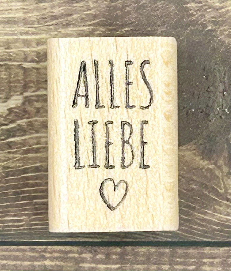rain4flowers Stempel "alles Liebe"
