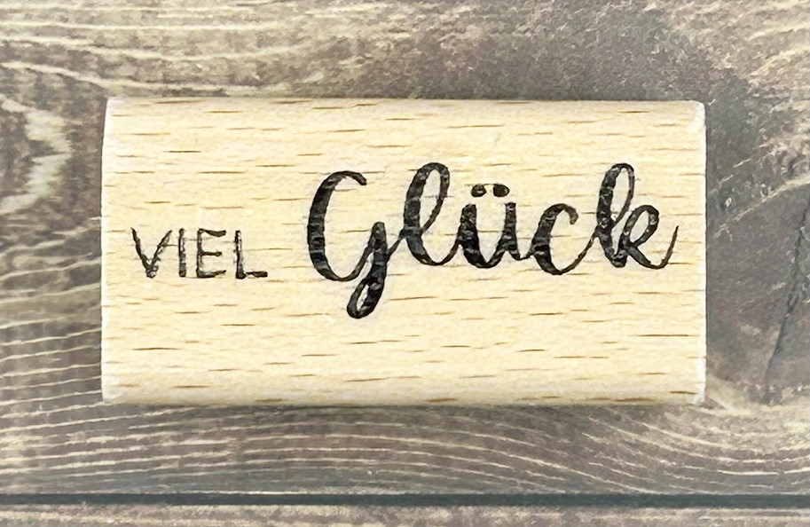 rain4flowers Stempel "viel Glück"