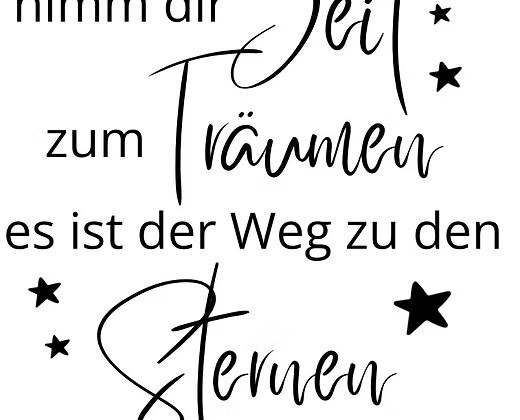 rain4flowers  Stempel "nimm dir Zeit zum Träumen..."