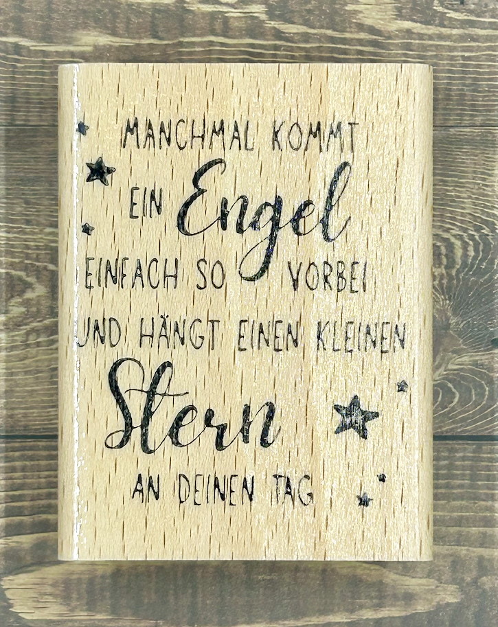 rain4flowers  Stempel "manchmal kommt ein Engel..."
