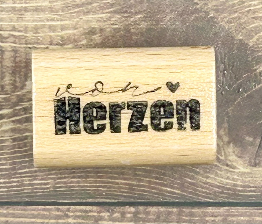 rain4flowers Stempel "von Herzen"