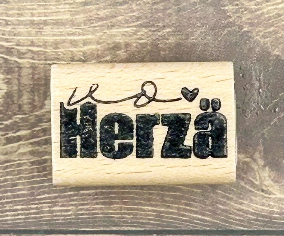 rain4flowers Stempel "Vo Herzä"  