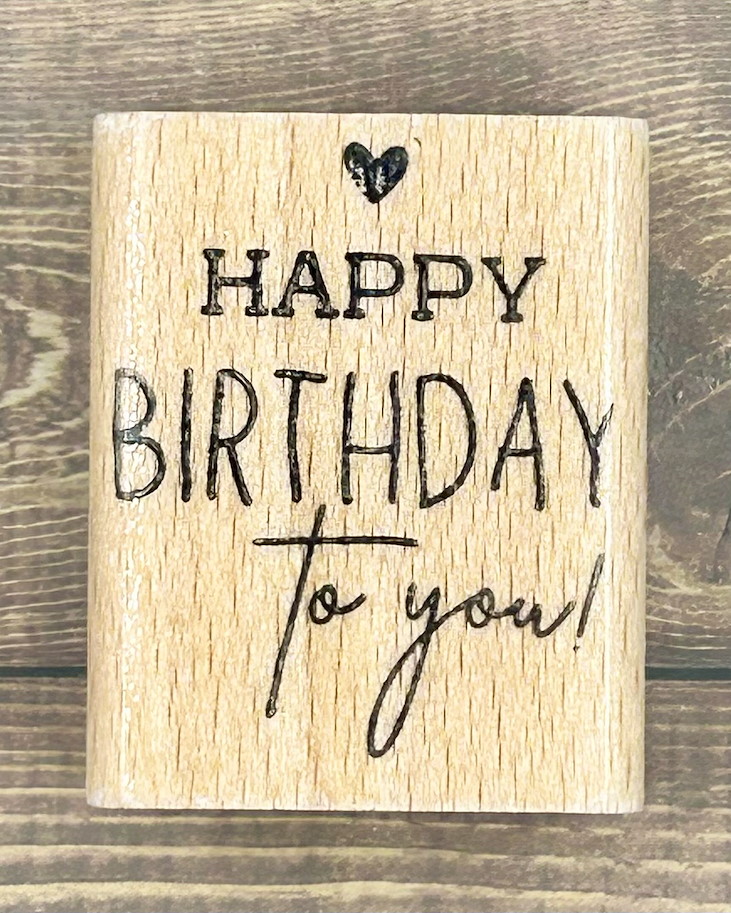 rain4flowers Stempel "Happy Birthday to you"