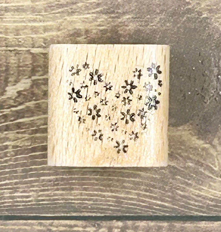 rain4flowers Stempel "Blumenherz" klein