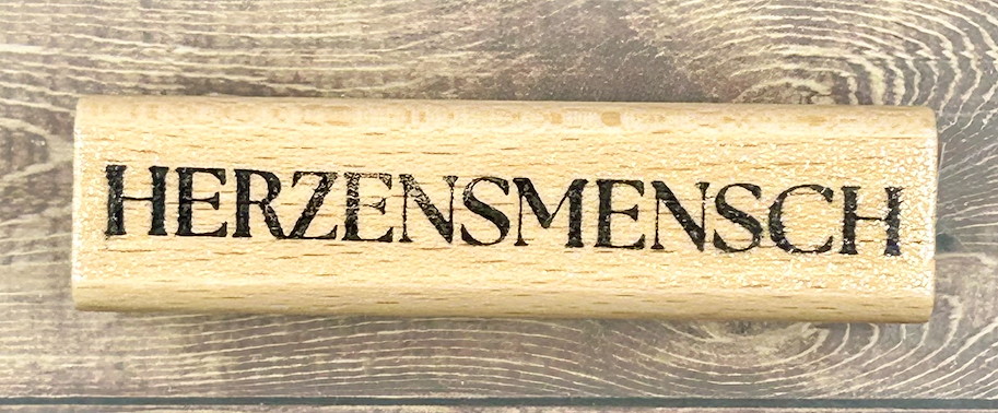 rain4flowers Stempel "Herzensmensch"