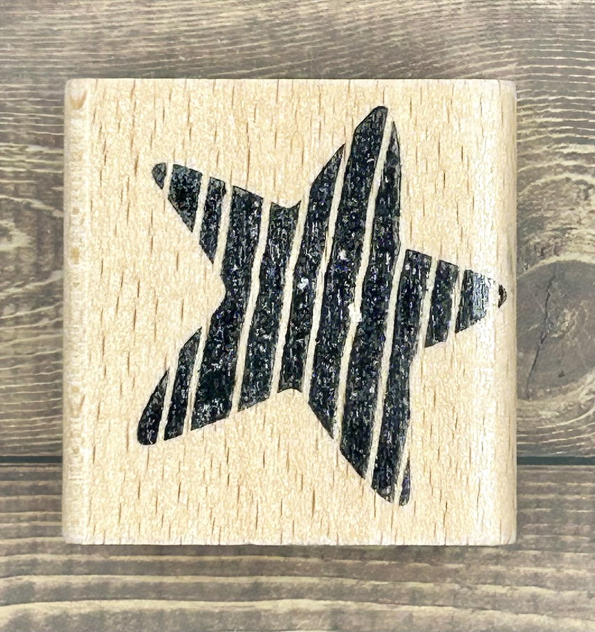 rain4flowers Stempel "Stern gestreift"