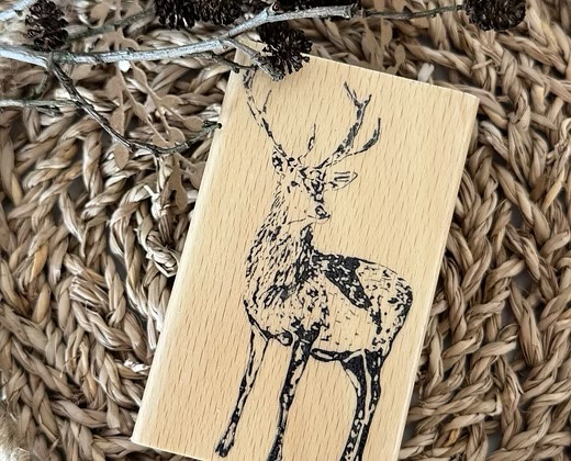 rain4flowers Stempel "Hirsch"