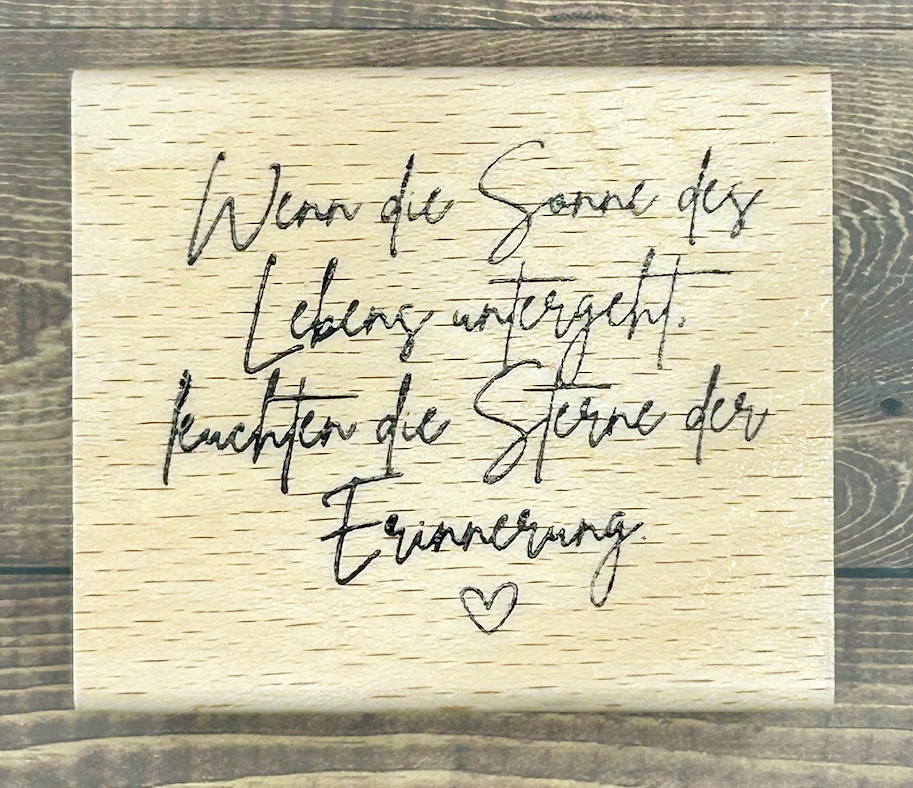 rain4flowers Stempel “Erinnerung”