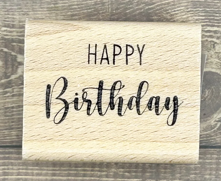 rain4flowers Stempel “Happy Birthday” klein 