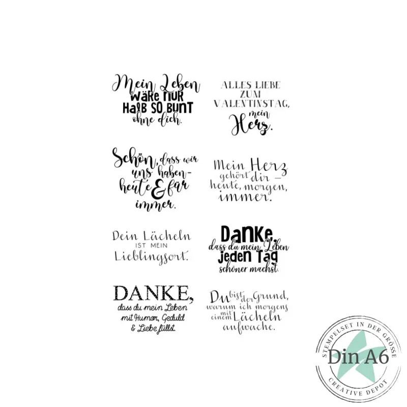 Creative-Depot Stempelset - Valentinstag