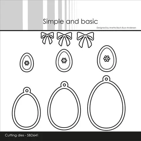 Simple and Basic die "Easter eggs" 