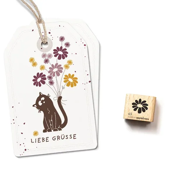 Cats on appletrees Ministempel Blüte 65
