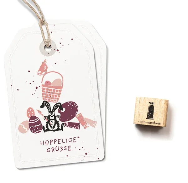 Cats on appletrees Ministempel Farbtube