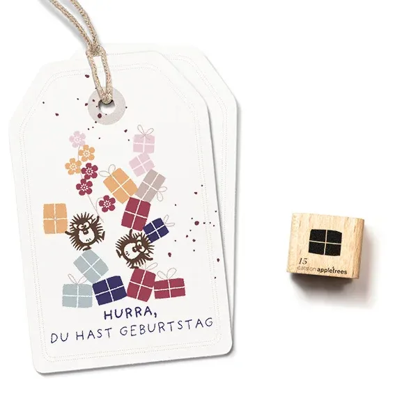 Cats on appletrees Ministempel Geschenk 15 S