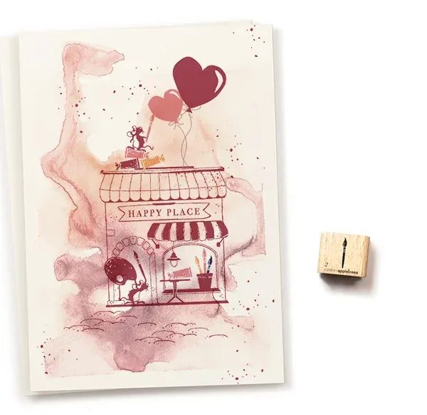 Cats on appletrees Ministempel Pinsel 2