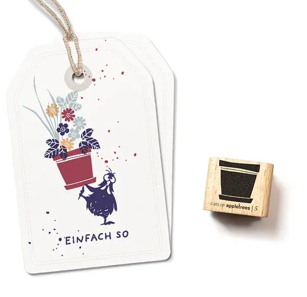 Cats on appletrees Stempel Blumentopf 5