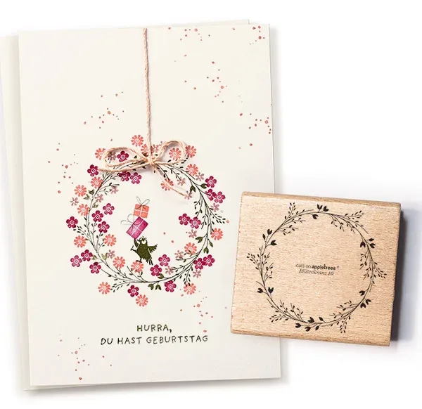 Cats on appletrees Stempel Blütenkranz 10