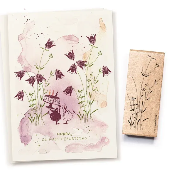 Cats on appletrees Stempel Gräser 1