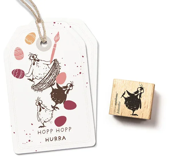 Cats on appletrees Stempel Hühnchen Jolanthe