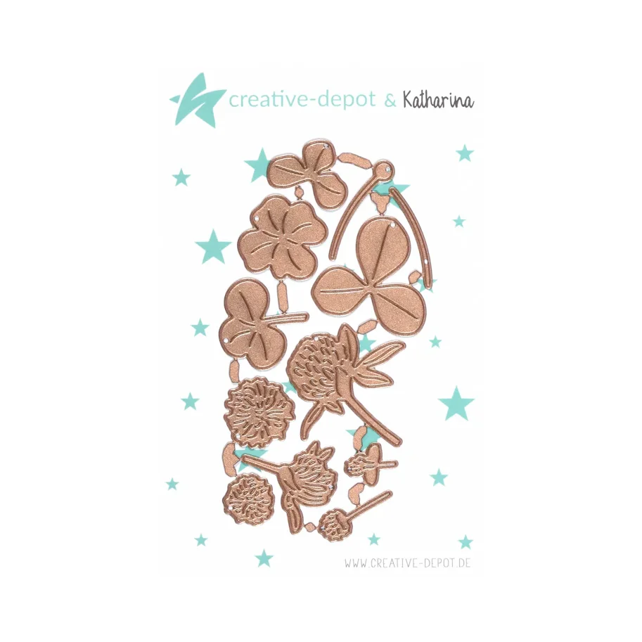 Creative-Depot Die - Klee mit Blüten