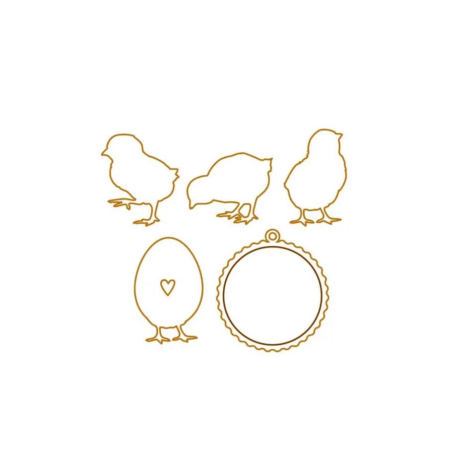 Creative-Depot Die - Küken mit Anhänger