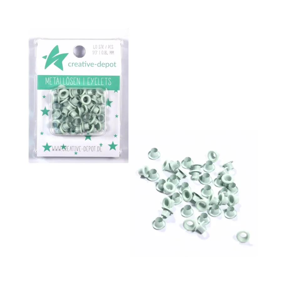 Creative-Depot Eyelets - Babymint - Matt - 8 mm