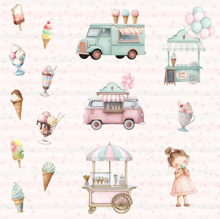 Lilly-Art Designpapier Glace