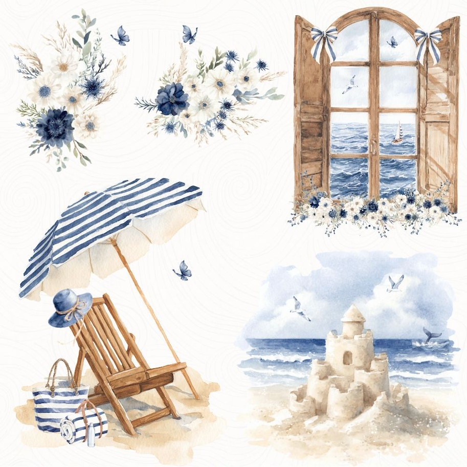 Lilly-Art Designpapier Cold Shore 2