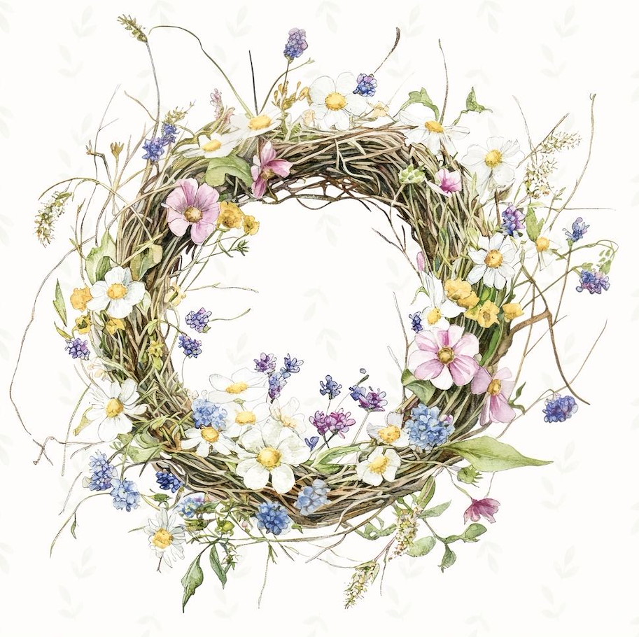 Lilly-Art Designpapier Happy Spring 2