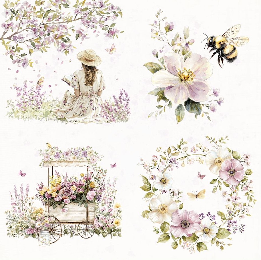 Lilly-Art Designpapier Midsommar