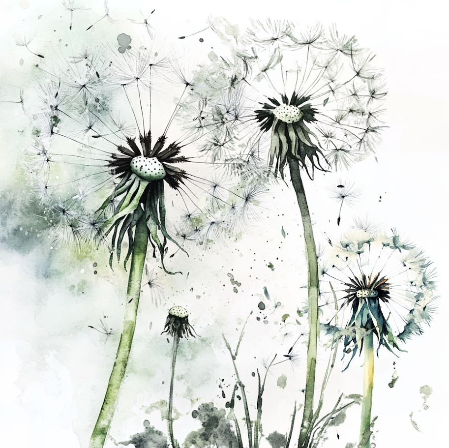 Lilly-Art Designpapier Dandelions 2