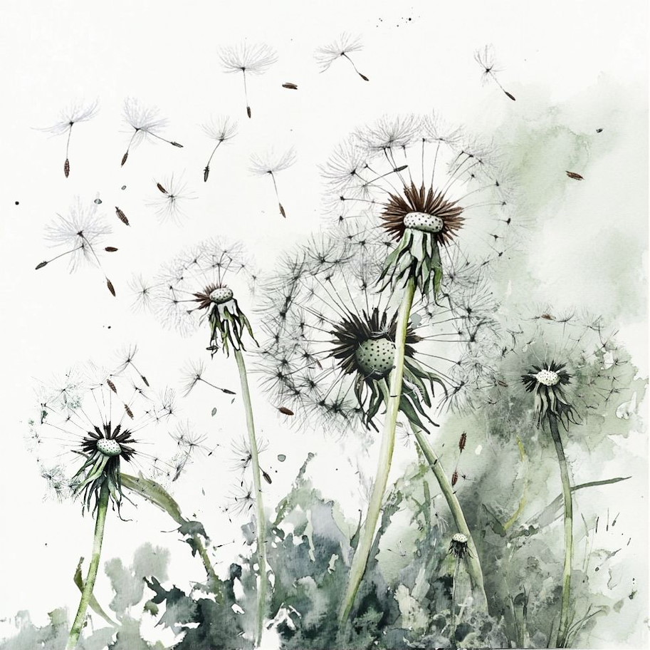 Lilly-Art Designpapier Dandelions