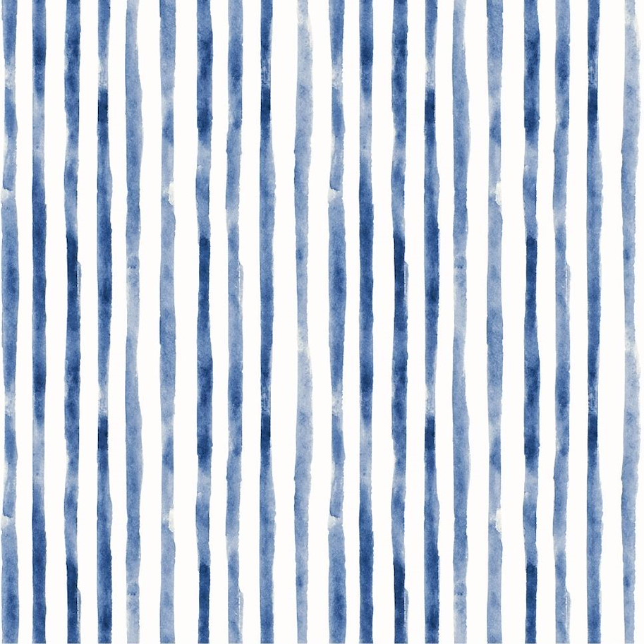 Lilly-Art Designpapier Woods Pattern Blau Streifen Maritim