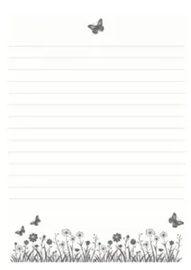 Lilly-Art Notiz-Kreativblock Blumenwiese A7  7,4 × 10,5 cm