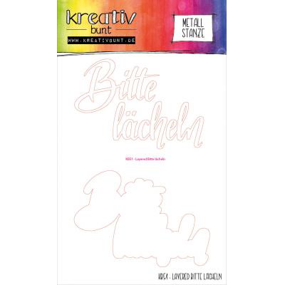 Kreativbunt Stanze Layered Bitte lächeln