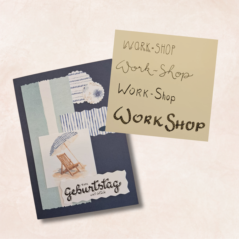 Workshop Handlettering/Scrapbooking - Karten