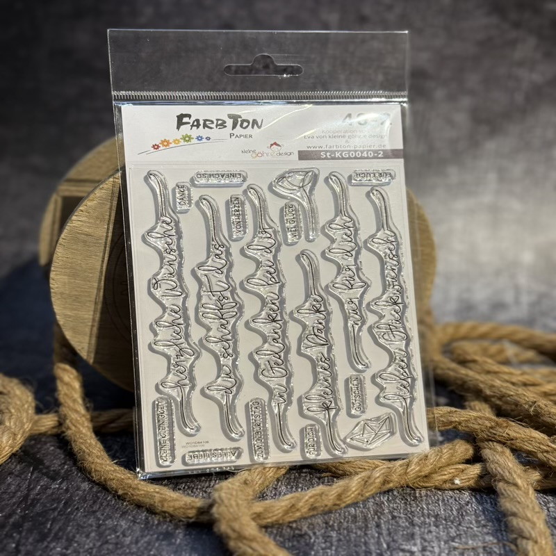 Farbton Papier Stempel: 'Du bist genug'2/ Kleine Göhr.e Design Nr.40-2 