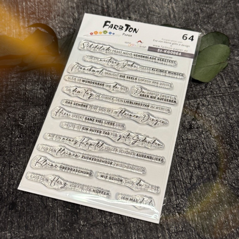 Farbton Papier Stempel: 'Denk an Dich / Kleine Göhr.e Design (64) 