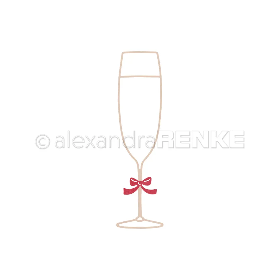 Alexandra Renke Stanze Stanze 'Großes Outline Sektglas' 