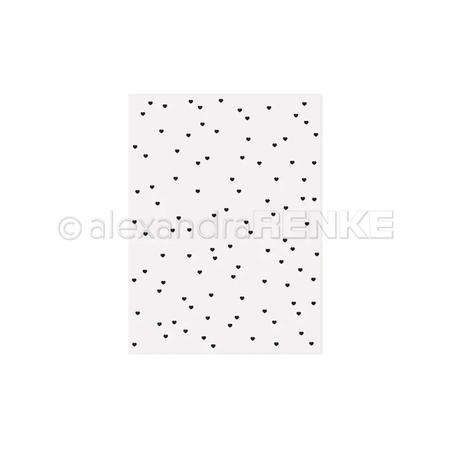 Alexandra Renke Embossing Folder 'Herzchenregen' 