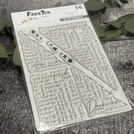 Farbton Papier Stempelset /Wortwolken (56)
