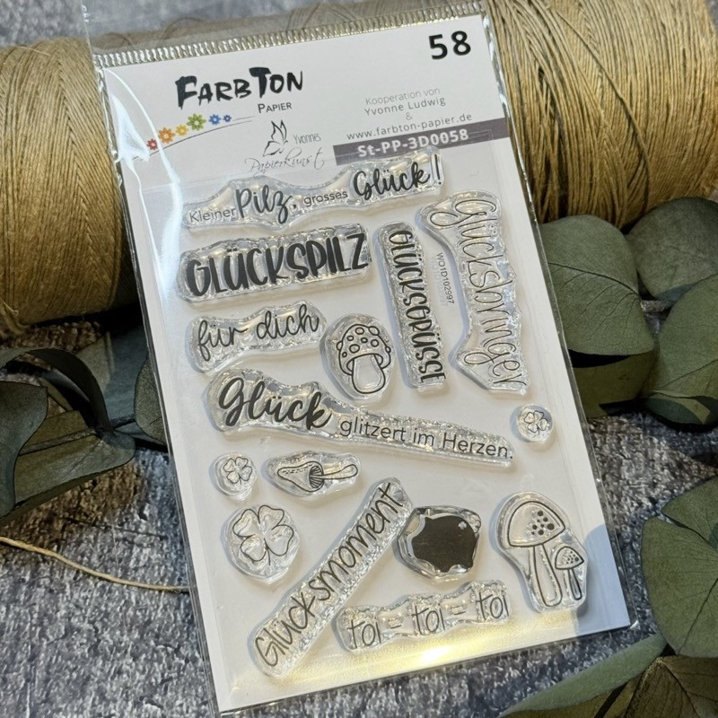 Farbton Papier Stempelset / Stempelset / Glück Nr.58 