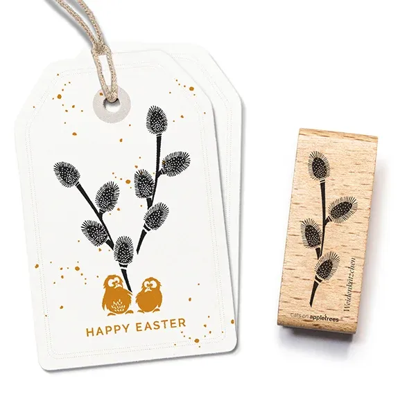 Cats on appletrees Stempel Pflanze 33 Weidenkätzchen