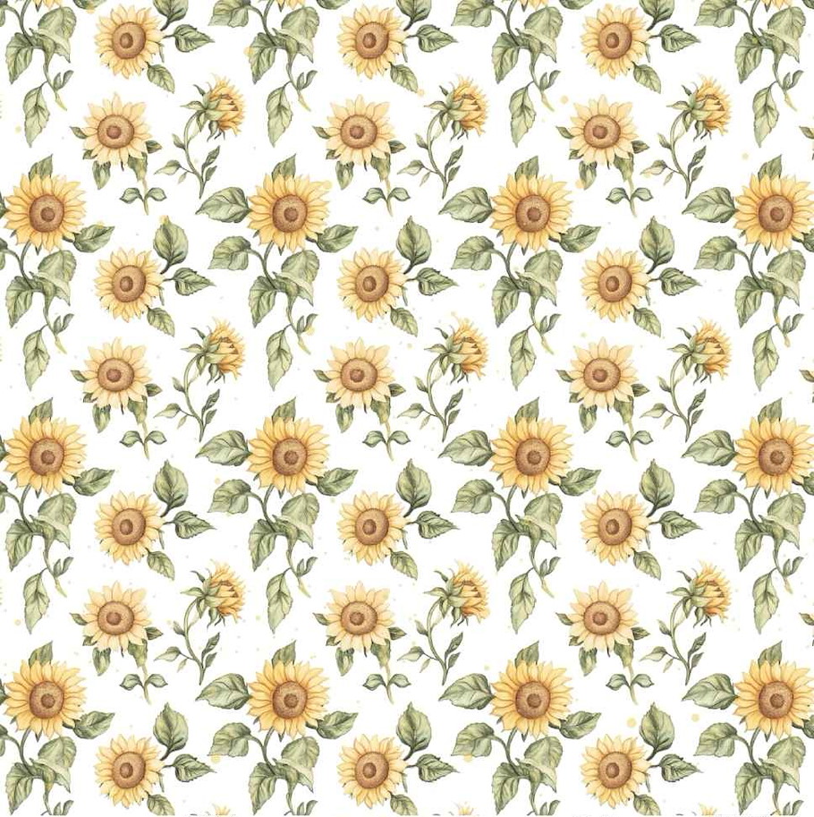 Lilly-Art Designpapier Sunflower Scene 2 30.5 cm x 30.5 cm   