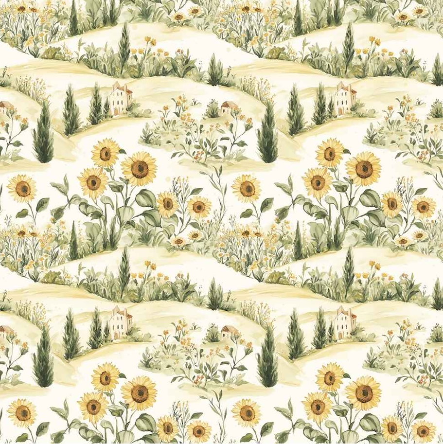 Lilly-Art Designpapier Sunflower Scene 3 30.5 cm x 30.5 cm   